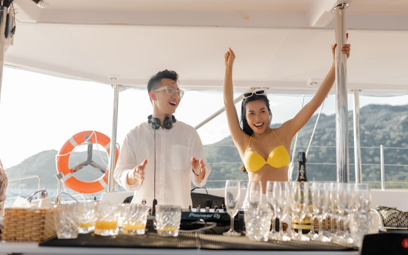 Party boat fiesta en el mar Caribe Punta Cana